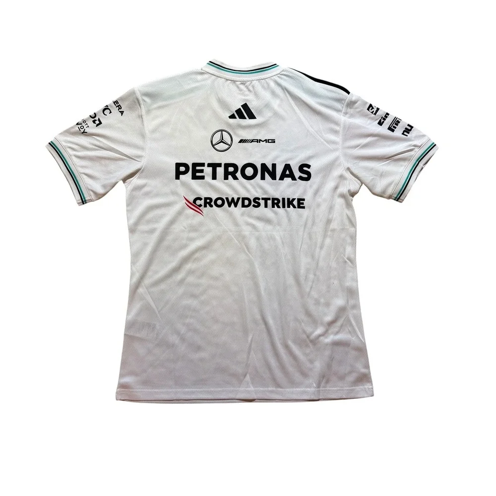 Adidas Mercedes-AMG Petronas F1 Team 2025 Official Kit Jersey White Men's Medium